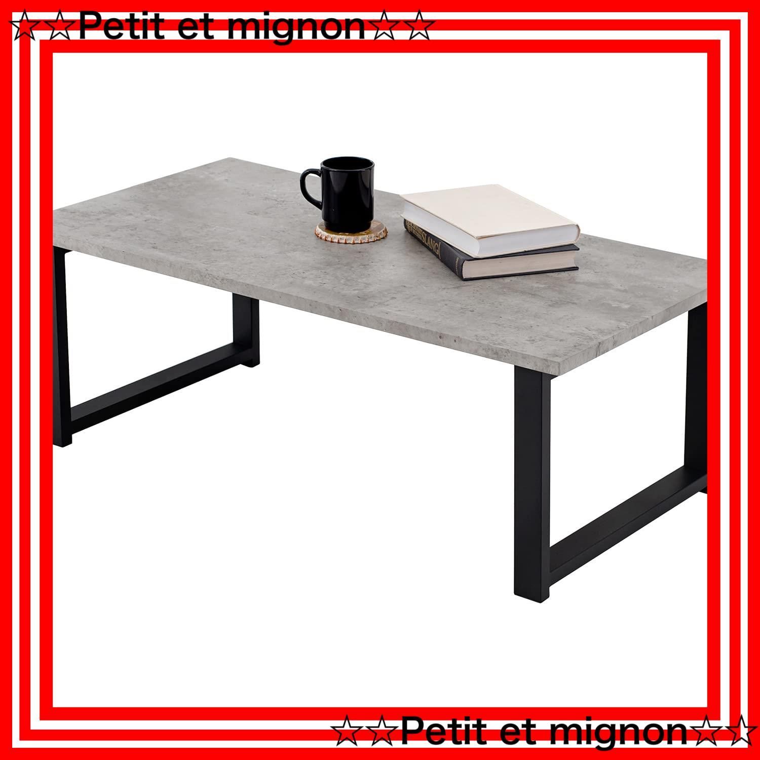 スピード発送】幅90 奥行45 ソファテーブル リビング 高さ32 モダン シック グレー 【大理石