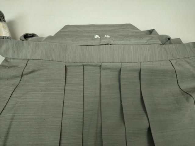 平和屋着物○男性 馬乗袴 縞 正絹 逸品 DAAU5653ps