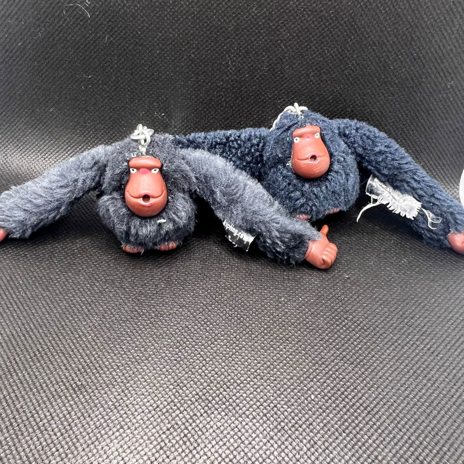 Kipling キプリング ゴリラ モンキーチャーム ブルー ホワイト 2個