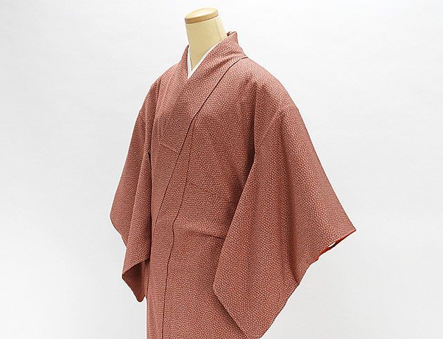 小紋 正絹 染色作家 斉藤三才作 小紋 美品 リサイクル 着物