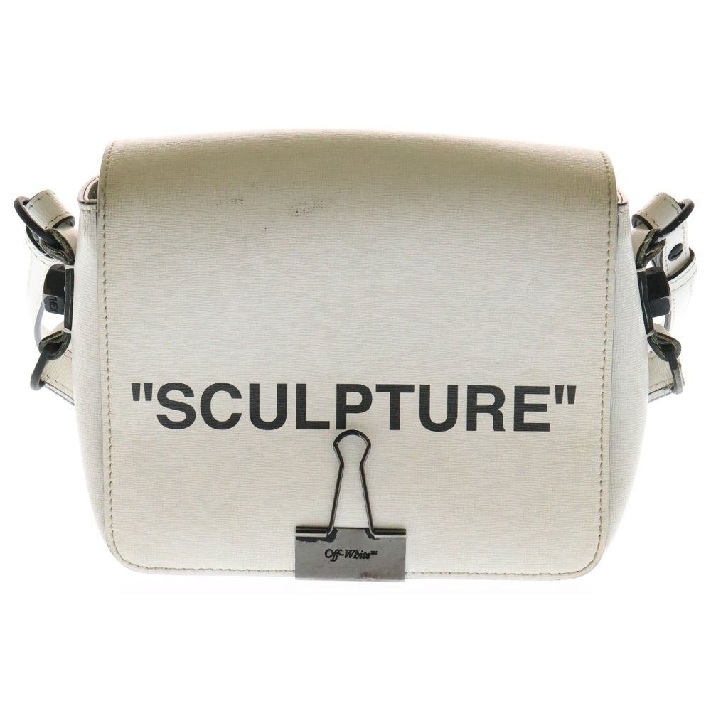 オフホワイト　ロゴベルト　ショルダーバッグ　ベルトバッグ OFF-WHITE (オフホワイト) SCULPTURE ロゴベルト付き ショルダー