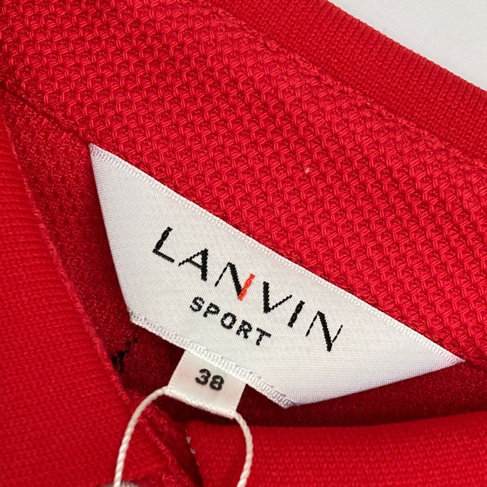 サイズ：38 LANVIN SPORT ランバン スポール 半袖 ワンピース レッド系