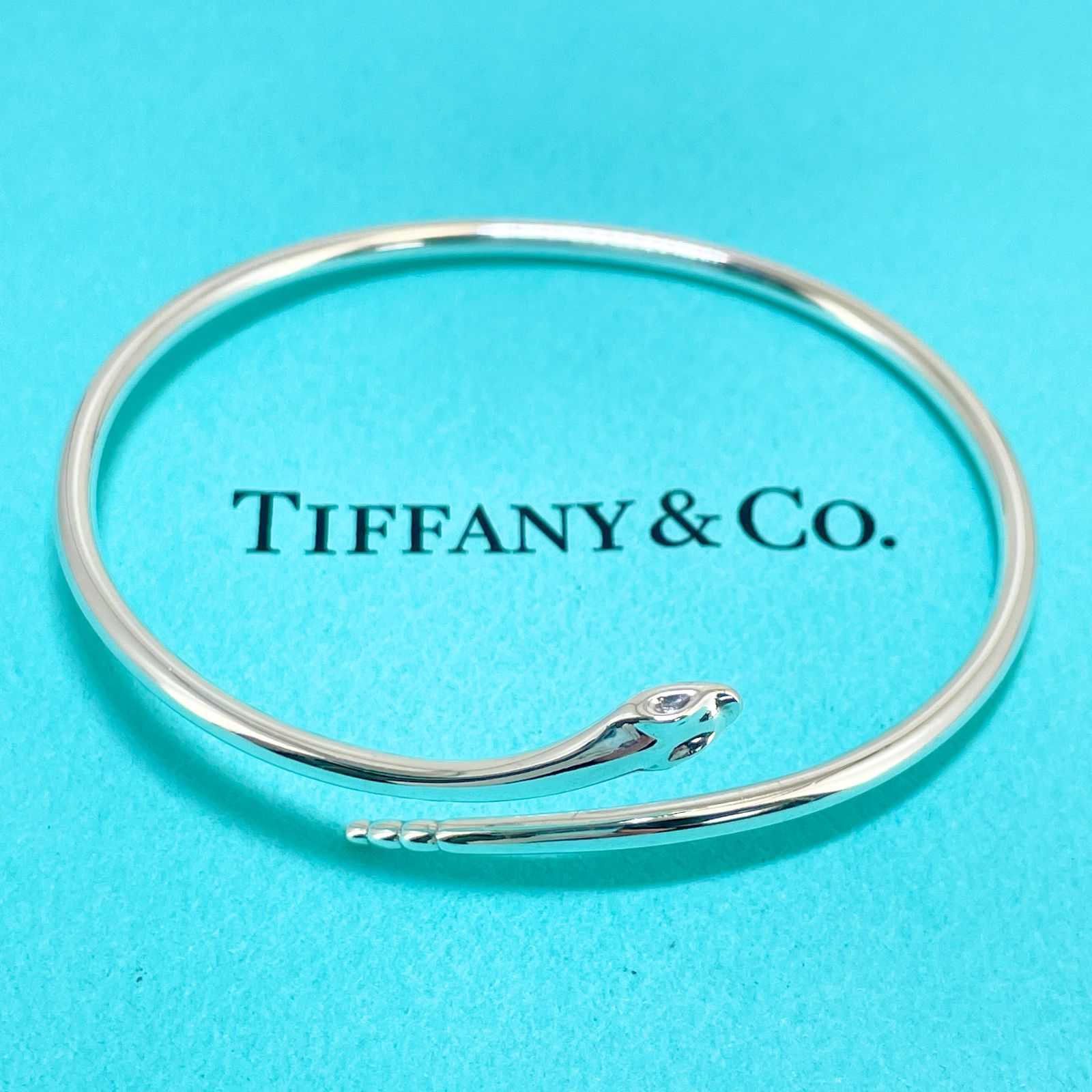 ティファニー シルバー925 スネーク バングル Tiffany&Co. ブレスレット /24-907M - メルカリ