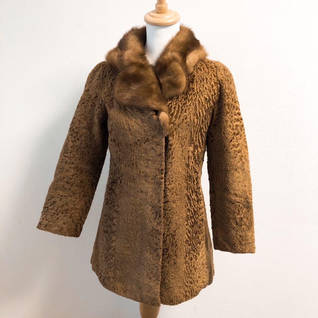 極美品 Lupian furs ルピアンファー ファーコート 毛皮 ブラウン