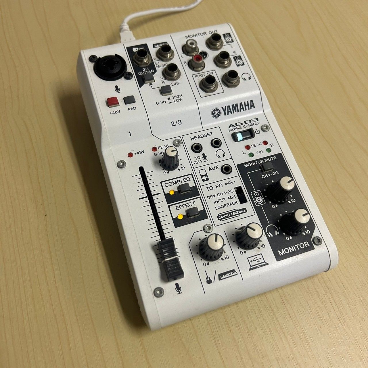 YAMAHA ヤマハ ウェブキャスティングミキサー AG03 オーディオインターフェース 音楽・音声用3チャンネルミキサー