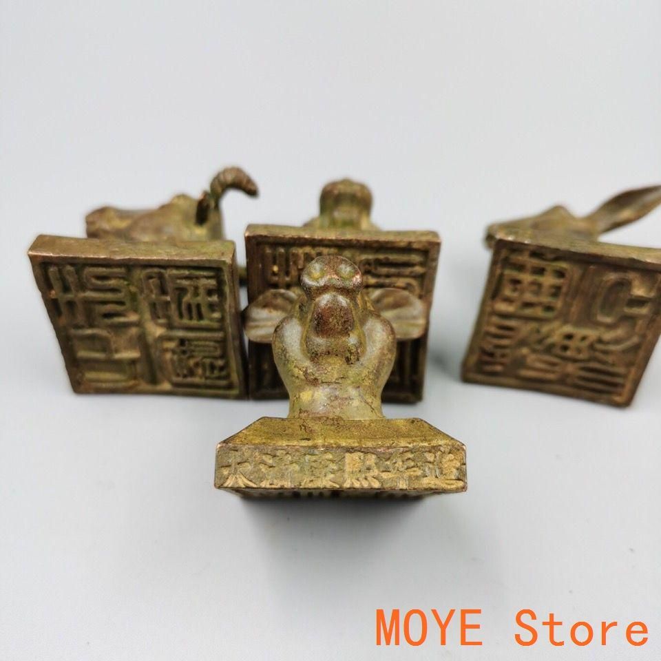 十二支銅印章 套印 希少品 縁起物 書道具 文房具 工芸品 美術品