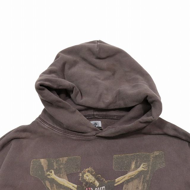 22SS セントマイケル SAINTMICHAEL SAINT M×××××× × ヴィーローン VLONE HOODIE プルオーバー パーカー  スウェット 長袖 ロゴ プリント カットソー グレー系/3 メンズ - メルカリ