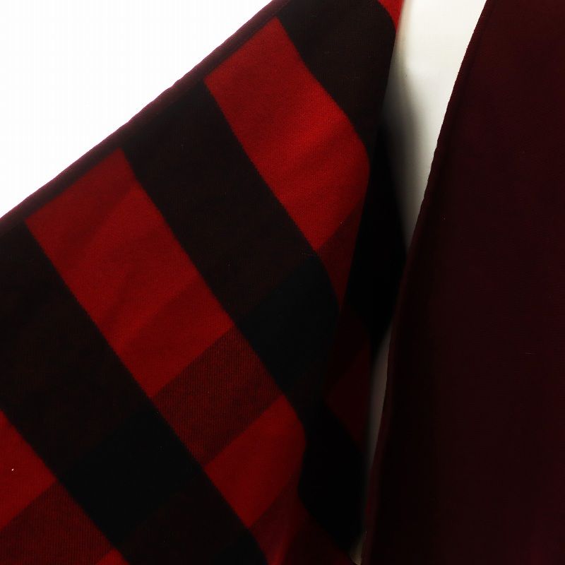 バーバリー BURBERRY ウールケープ ポンチョ チェック柄 140cm