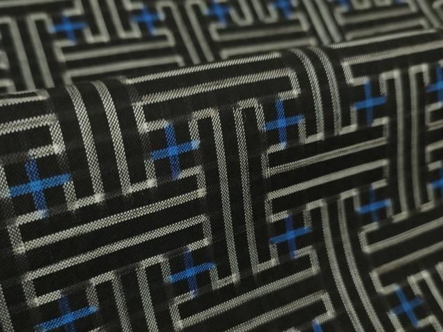 平和屋着物■希少　本場大島紬　龍郷絣　秋名バラ　アンサンブル　羽織セット　逸品　DZAB0445kh5 平和屋本店□希少 本場大島紬 龍郷絣 秋名バラ アンサンブル 羽織