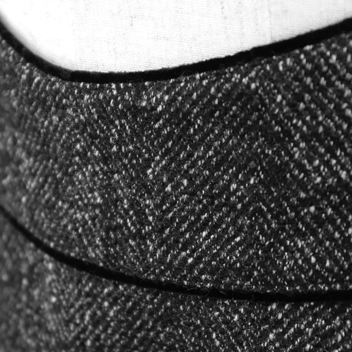 FOXEY フォクシー フ スカート ツイード ベロア パイピング メランジ ウール ＆ アルパカ フラップポケット バックファスナー ボトムス レディース サイズ 38 チャコールグレー 39203 SIROKUMA-CORPORATION_COM