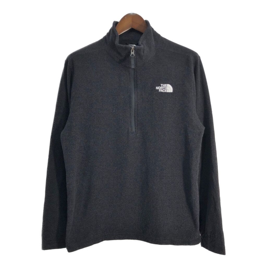 THE NORTH FACE ノースフェイス ハーフジップ フリースジャケット アウトドア グレー (メンズ L) 中古 古着 T1841