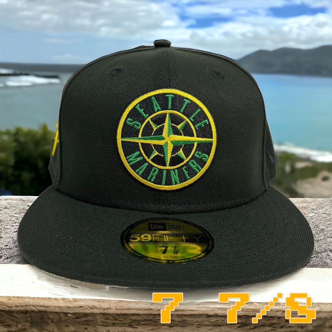 新品77/8⭐︎シアトル・マリナーズ ニューエラ 59FIFTY 日本未発売モデル ストーンアイランドカラー NEW ERA MARINERS  イチロー - メルカリ