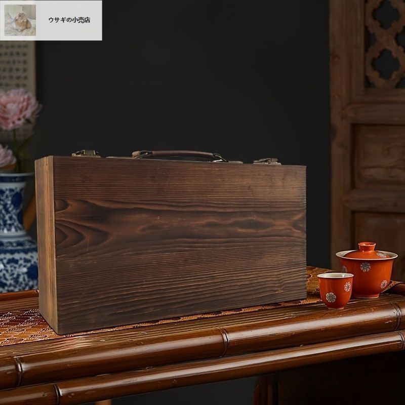 送料無料・新品未使用】収納BOX アンティーク風 オシャレ 古着屋 人気