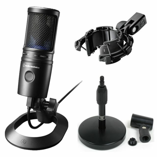 audio-technica オーディオテクニカ USB マイクロホン AT2020USB-X AD11 卓上スタンド AT8455 ショックマウント