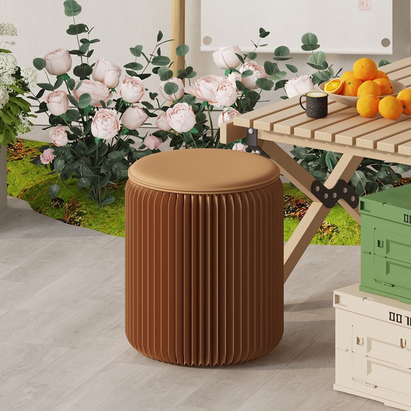 ペーパースツール 椅子 1人用 クッション付き 背もたれなし 折りたたみ