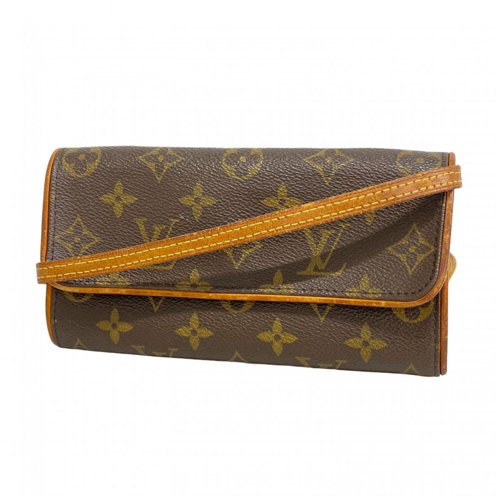 ルイ ヴィトン Louis Vuitton ルイ ヴィトン ショルダーバッグ モノグラム ポシェットツインPM M51854 ブラウンレディース