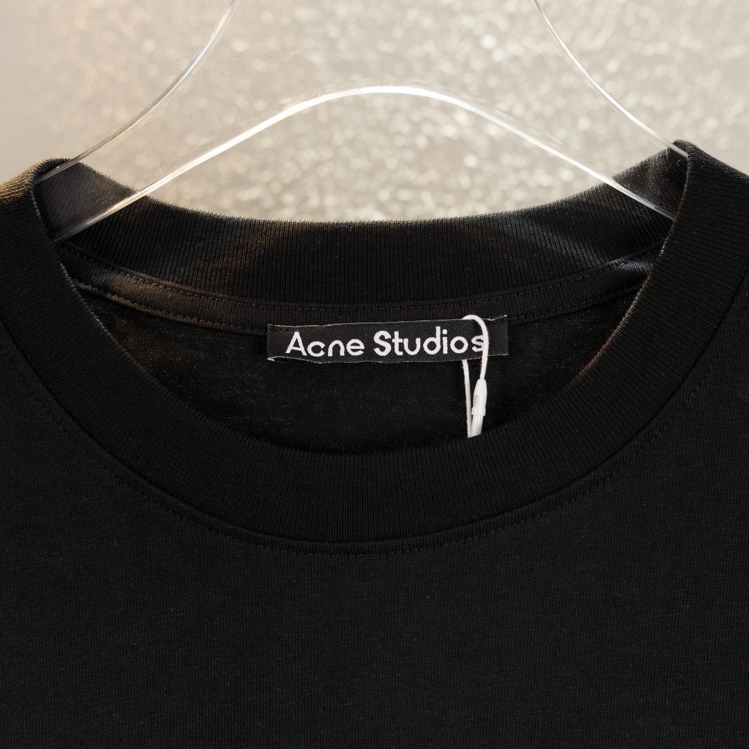 Acne studios 23ss スマイル プリント ラウンドネック Tシャツ