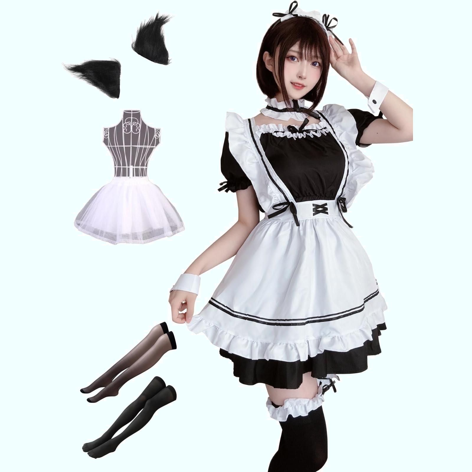 数量限定】コスプレ ハロウィン メイド服 豪華12点セット 猫耳 コンカフェ [MINCOS] メイド喫茶 衣装 - メルカリ