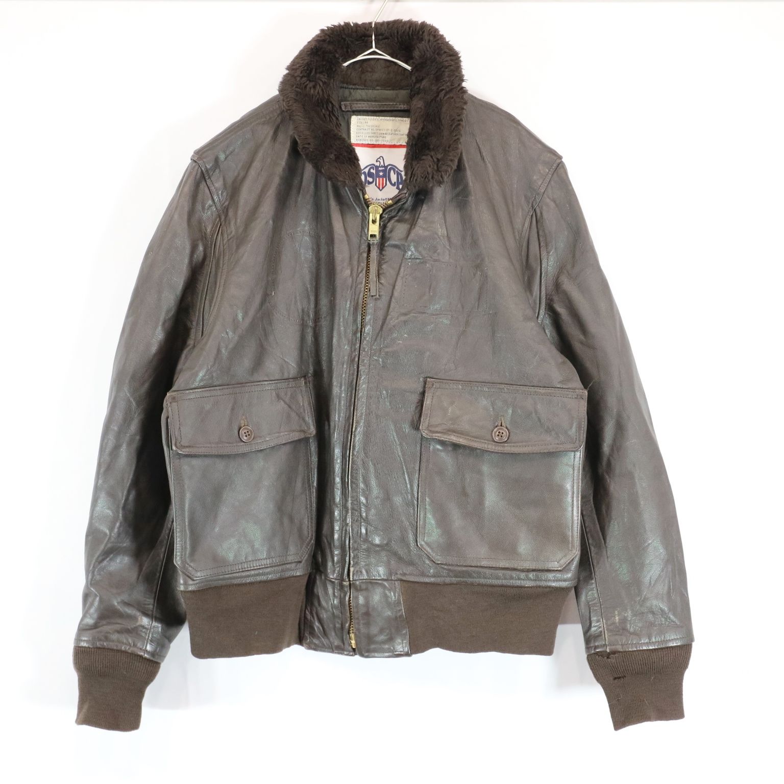 00s 米軍 実物 U.S.ARMY USAF G-1 レザー フライトジャケット 