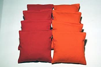 標準バッグカラー:オレンジと赤Cornhole Bags