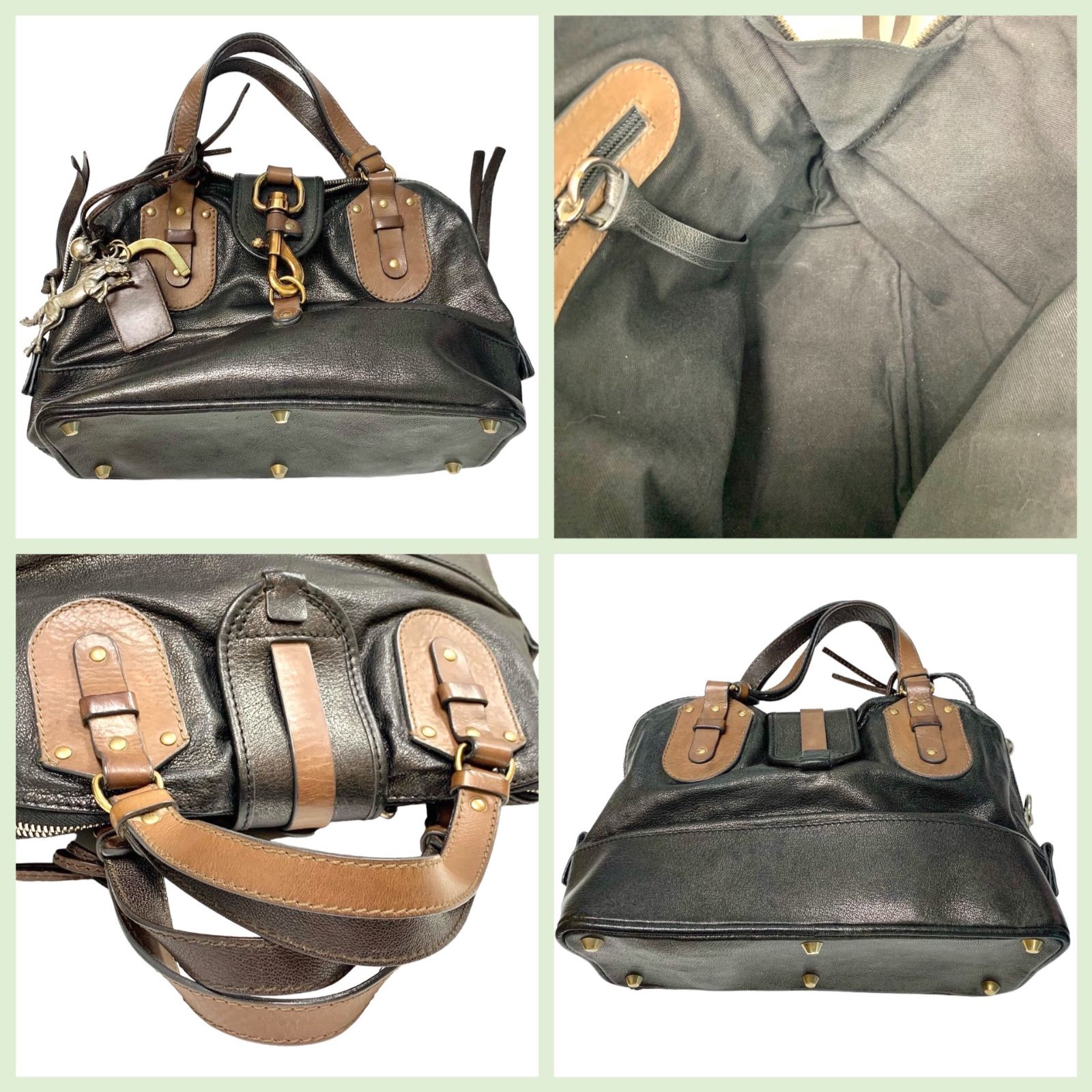 上美品⭐️Chloe クロエ】 Keralaケララ ハンドバッグ レザー ブラック 