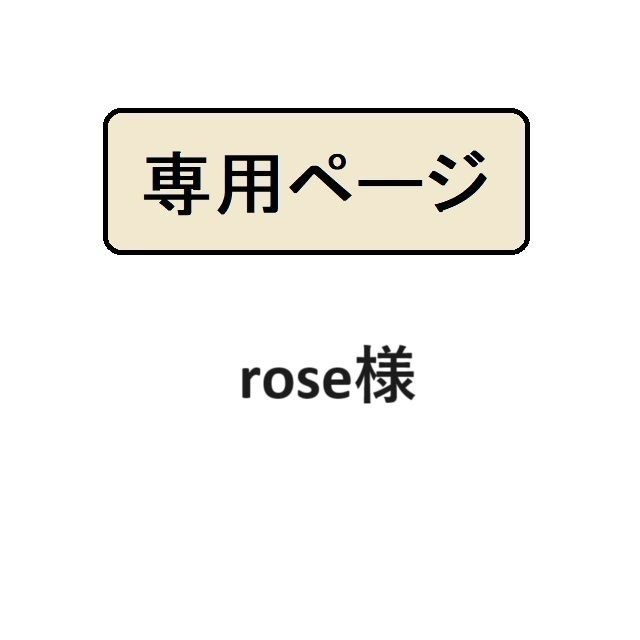 【最安値店】＊*＊*Rose*＊*＊様専用 アクセサリー
