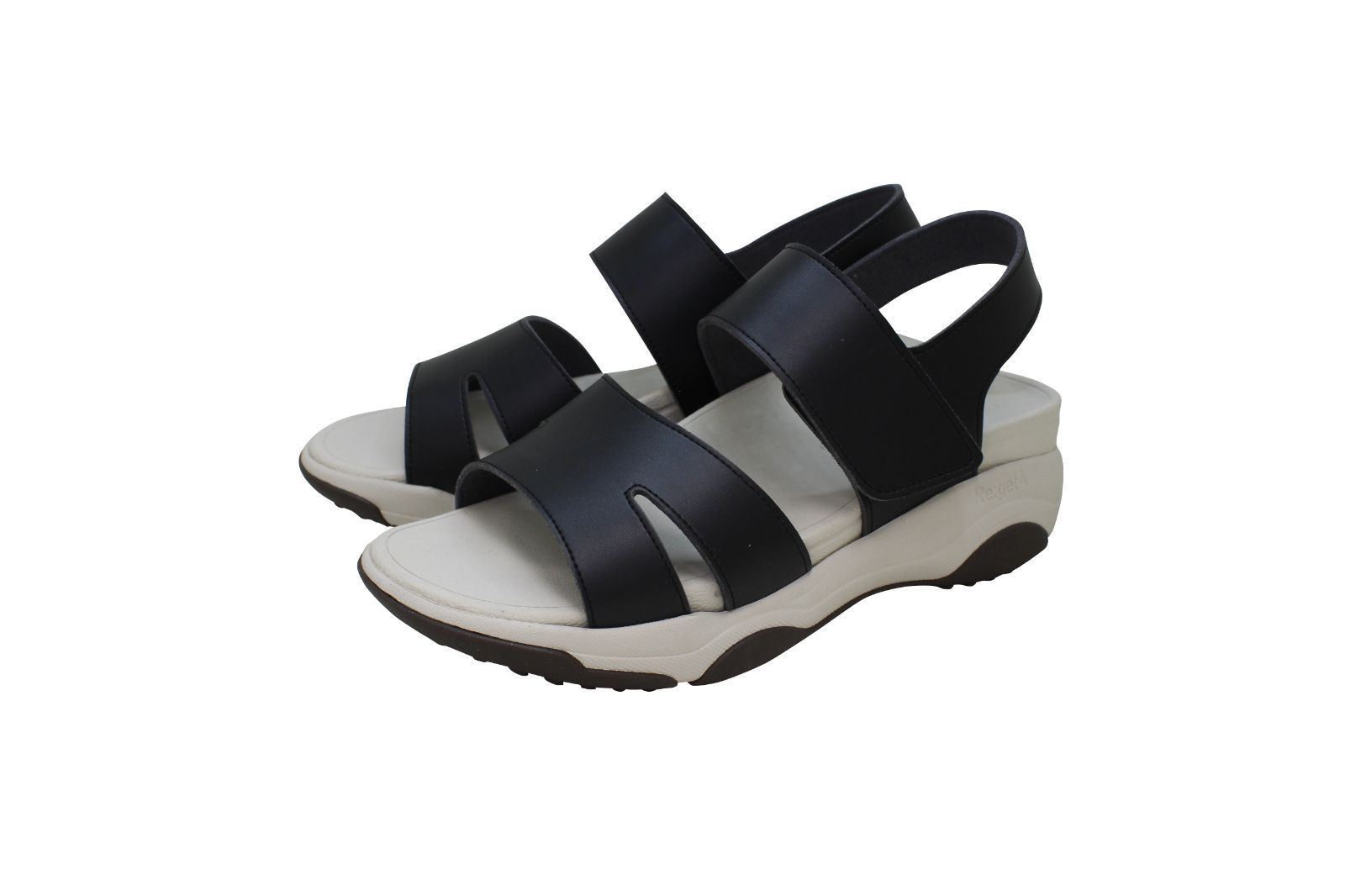 RW0035 リゲッタワーク 軽量EVAサンダル ブラック S ２２．０～２２．５