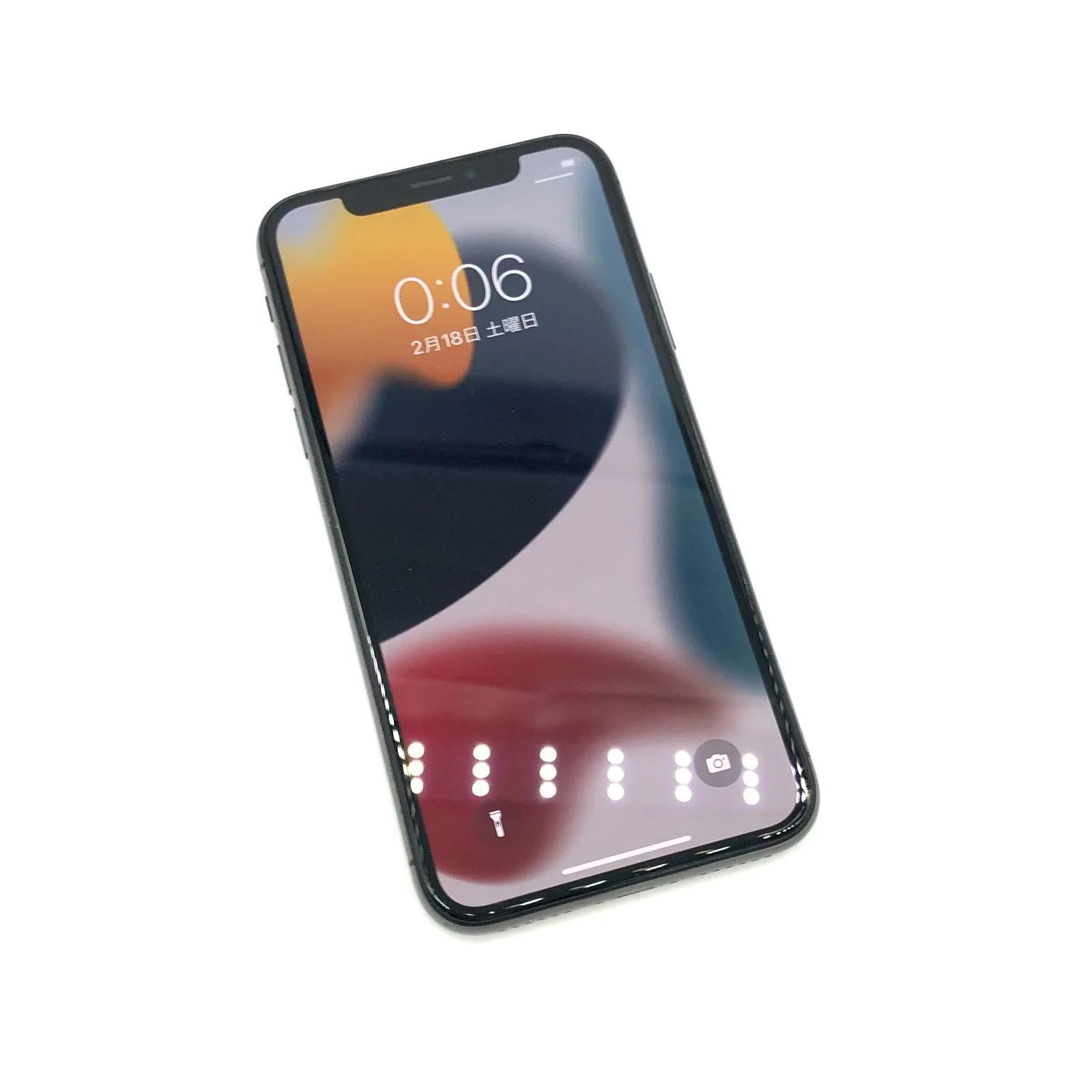 iPhone X 64GB スペースグレイ au版 SIMロック解除済み 美品