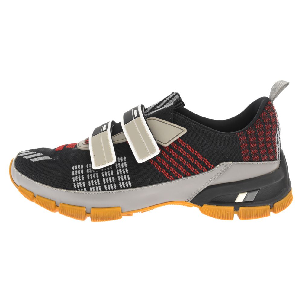 PRADA (プラダ) クラウドバスト ニットローカットスニーカー ブラック 