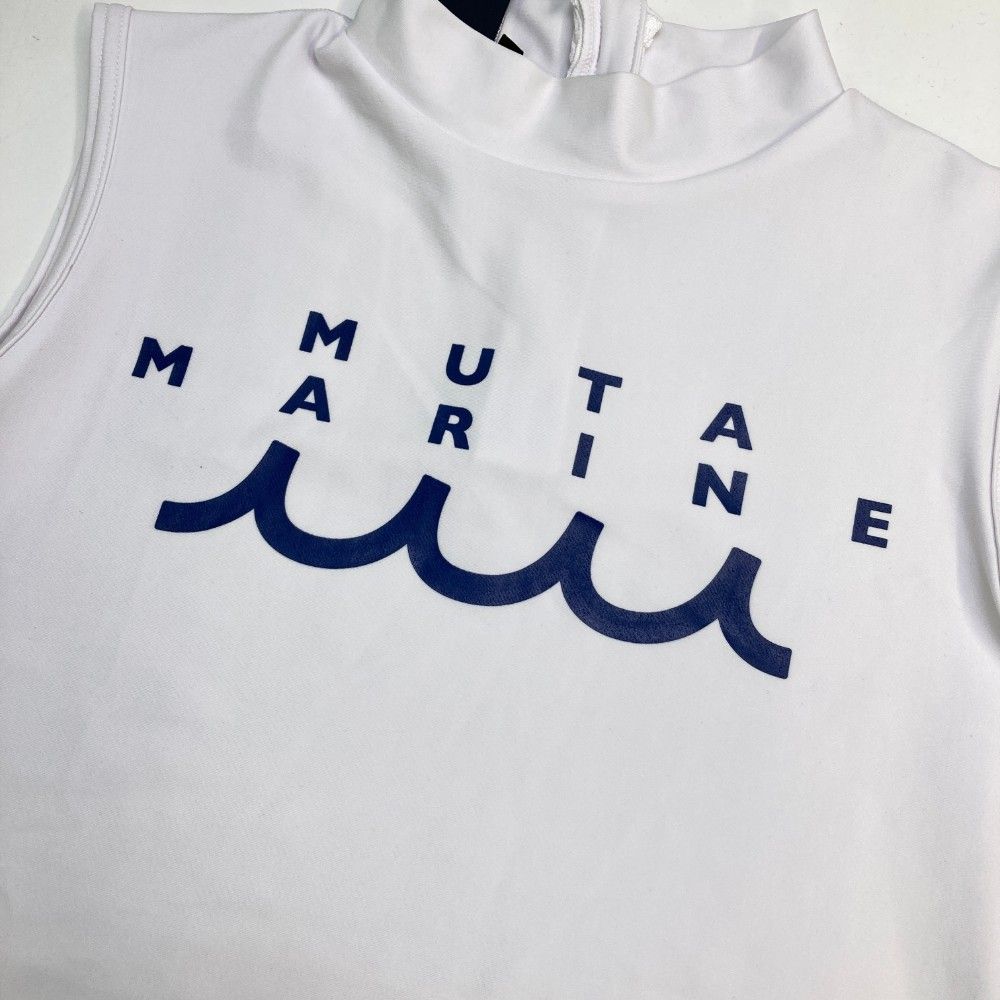 サイズ：2 MUTA MARINE ムータマリン  ハイネック ノースリーブTシャツ  ホワイト系 [240101277794]# ゴルフウェア レディース ストスト