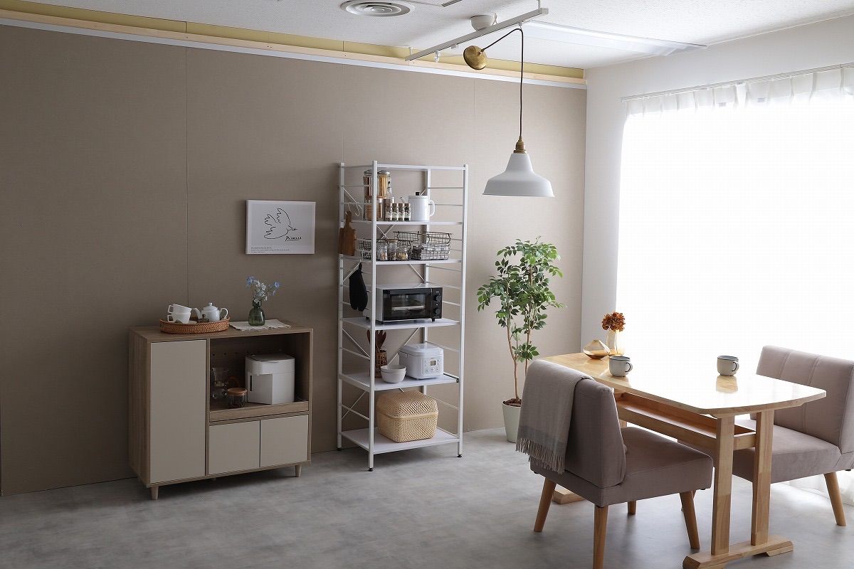 送料無料】【幅60cm】Cammy レンジラック 棚 最新 多目的ラック