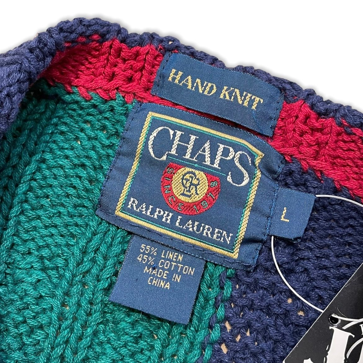 日本初の CHAPS Lauren RALPH chaps LAUREN ハンドニット M メンズ