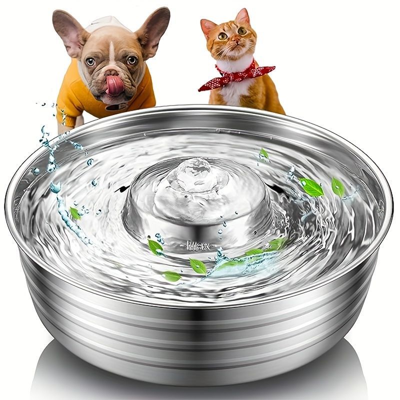 3.78L|1ガロンの猫用飲み水ファウンテン自動ステンレススチールペット犬用ファウンテン水ディスペンサー水ファウンテン