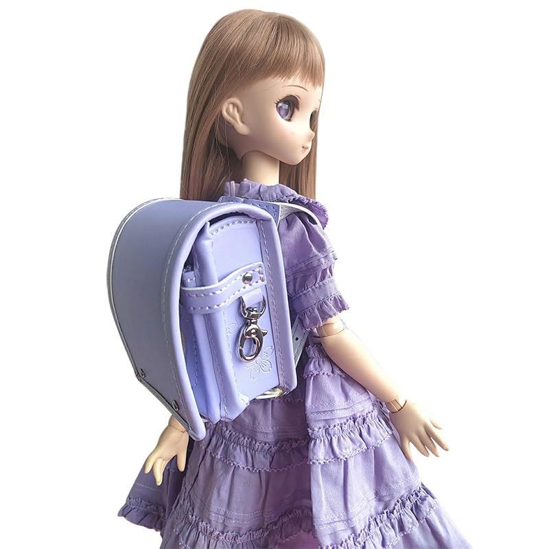 ドール用ランドセル3分4分通用制服鞄通学バッグスクールバック 紫