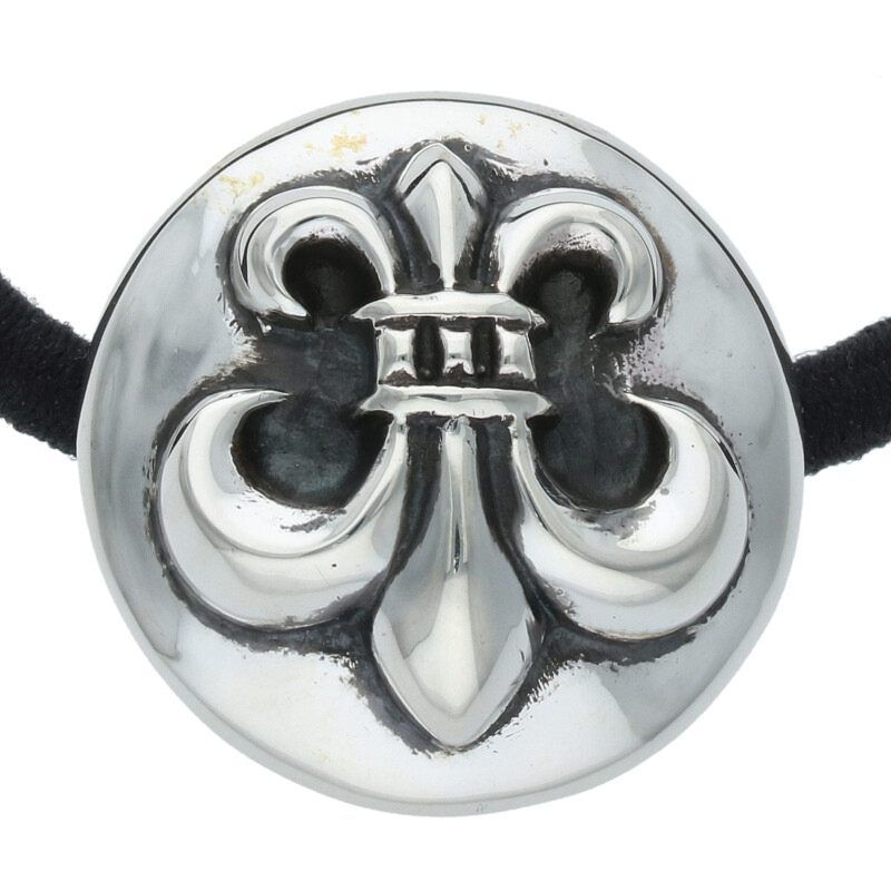 クロムハーツ HAIRBAND/BSフレアボタンヘアゴム シルバー