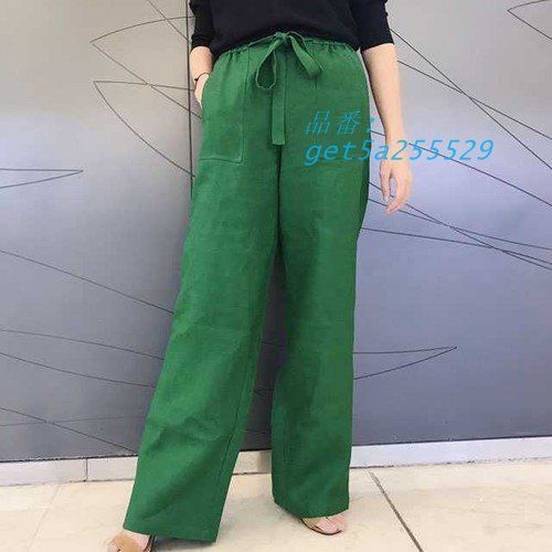 在庫限り パンツ イージーワイドパンツ ダークグリーン グリーン カジュアル ホワイト ブラック 小さいサイズ ブルー かわ小 レッド ネイビー get5a255529