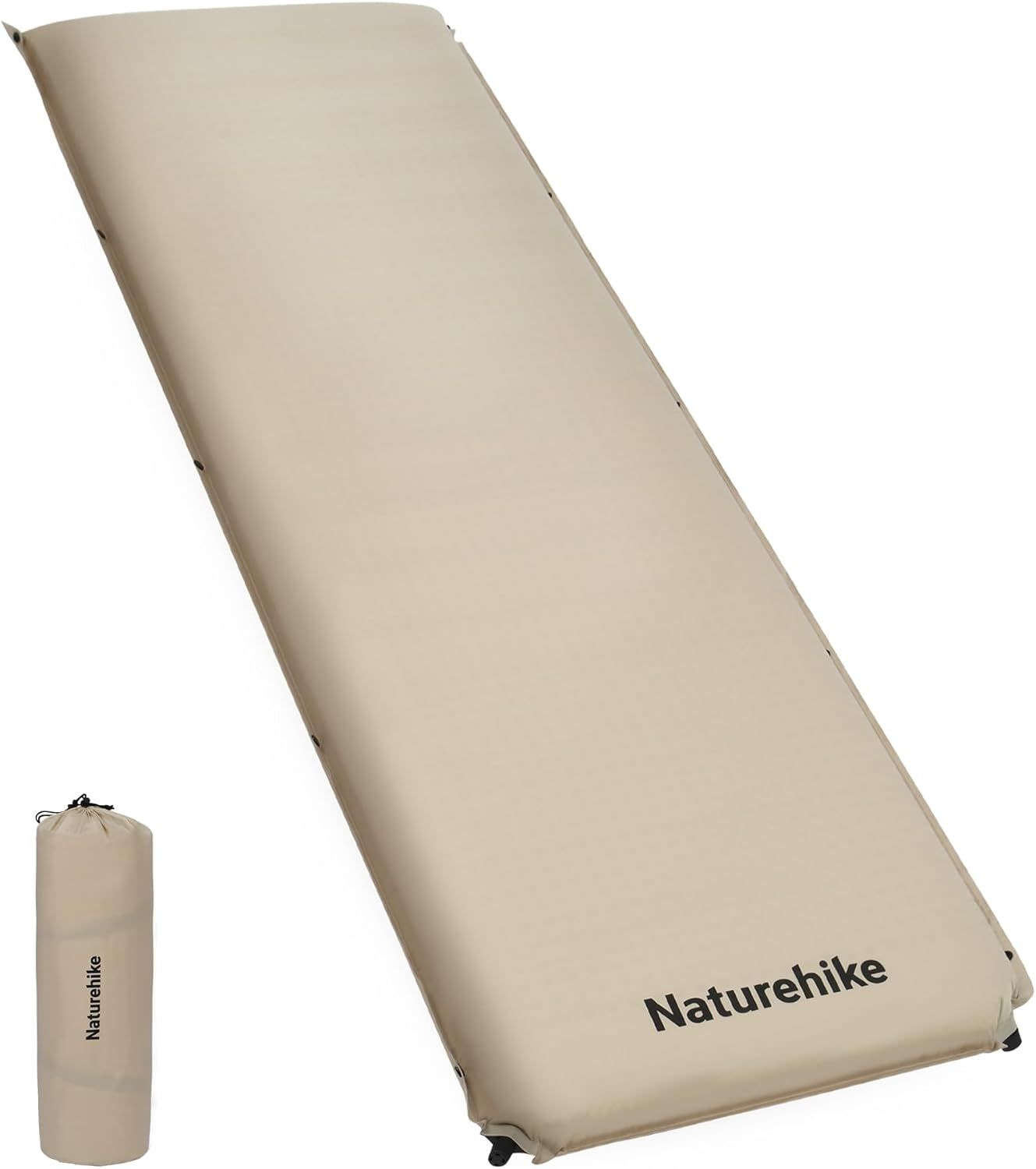 Naturehike エアーマット 自動膨張 厚手10cm 高R値 7.8 高反発 枕付き インフレーターマット無限連結 耐水加工 アウトドア 車中泊マット テント泊 防水 防災 保温 キャンプ用 キャンピングマット収納袋付き