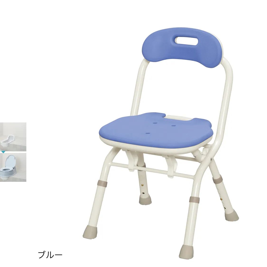 安寿 折りたたみｼｬﾜｰﾍﾞﾝﾁ ＦＣ 背付きﾀｲﾌﾟ 50％OFF