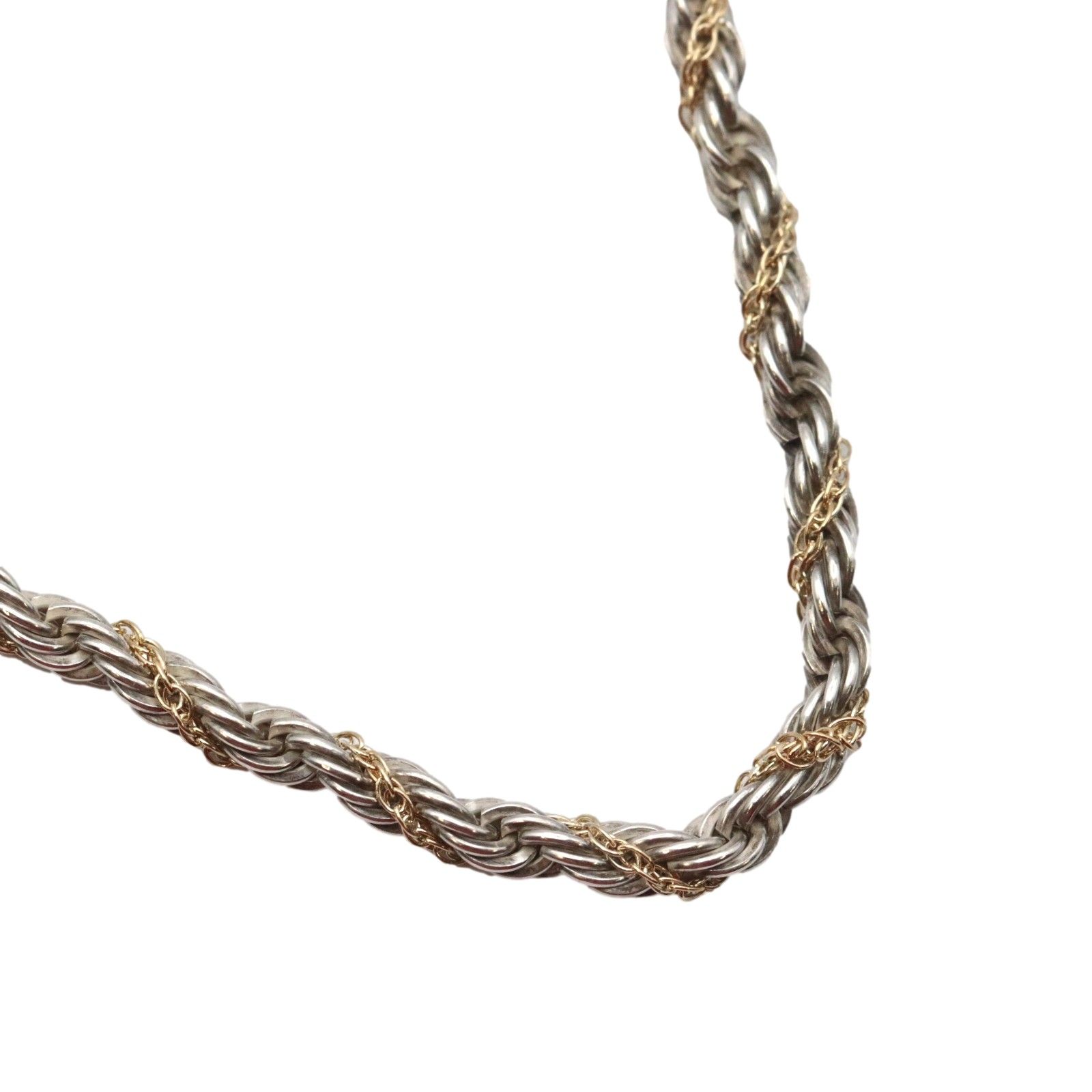 TIFFANY&Co.ティファニー K18YGロングチェーンネックレス 76cm