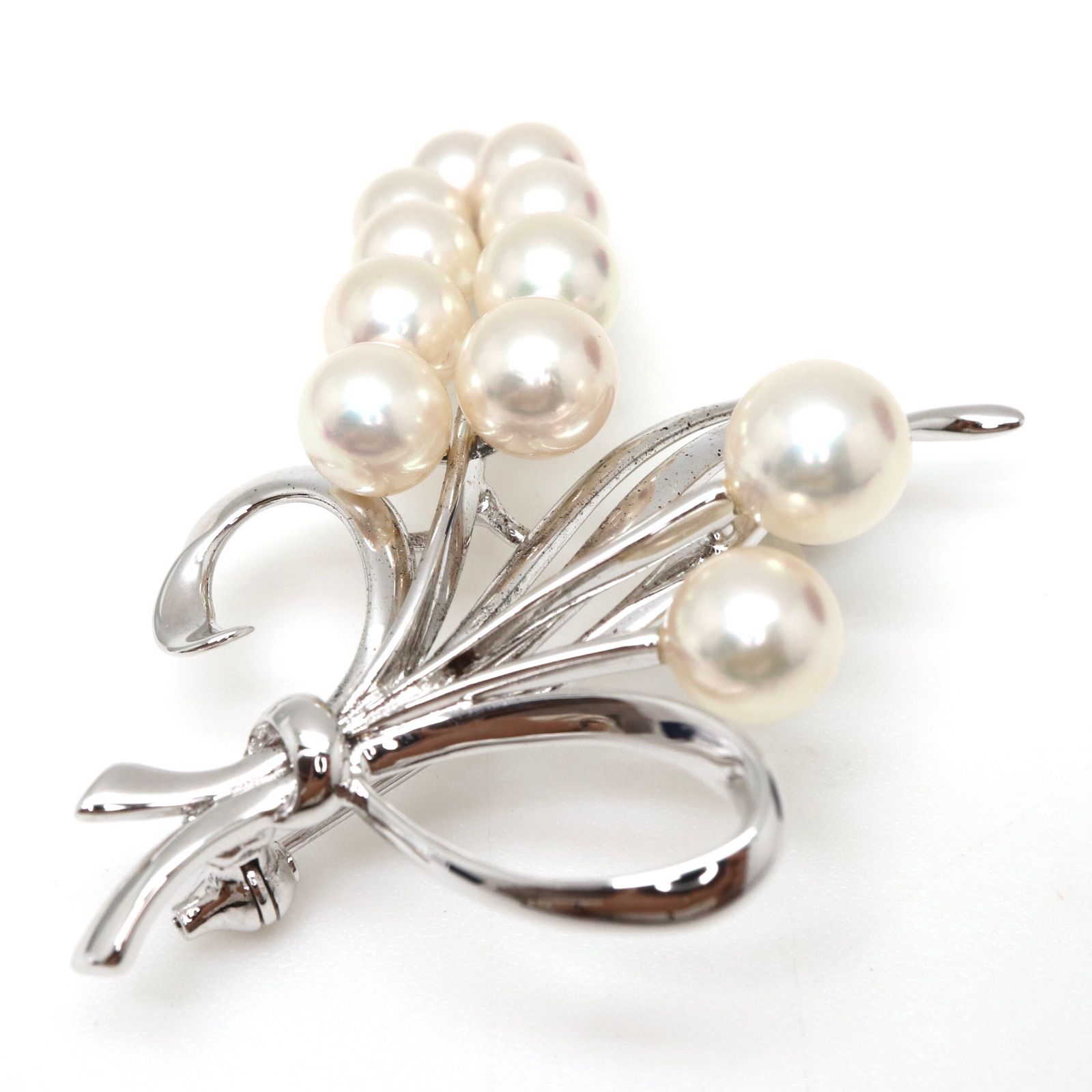 MIKIMOTO(ミキモト)】アコヤ本真珠ブローチ 5.5-7.0mm珠 - メルカリ
