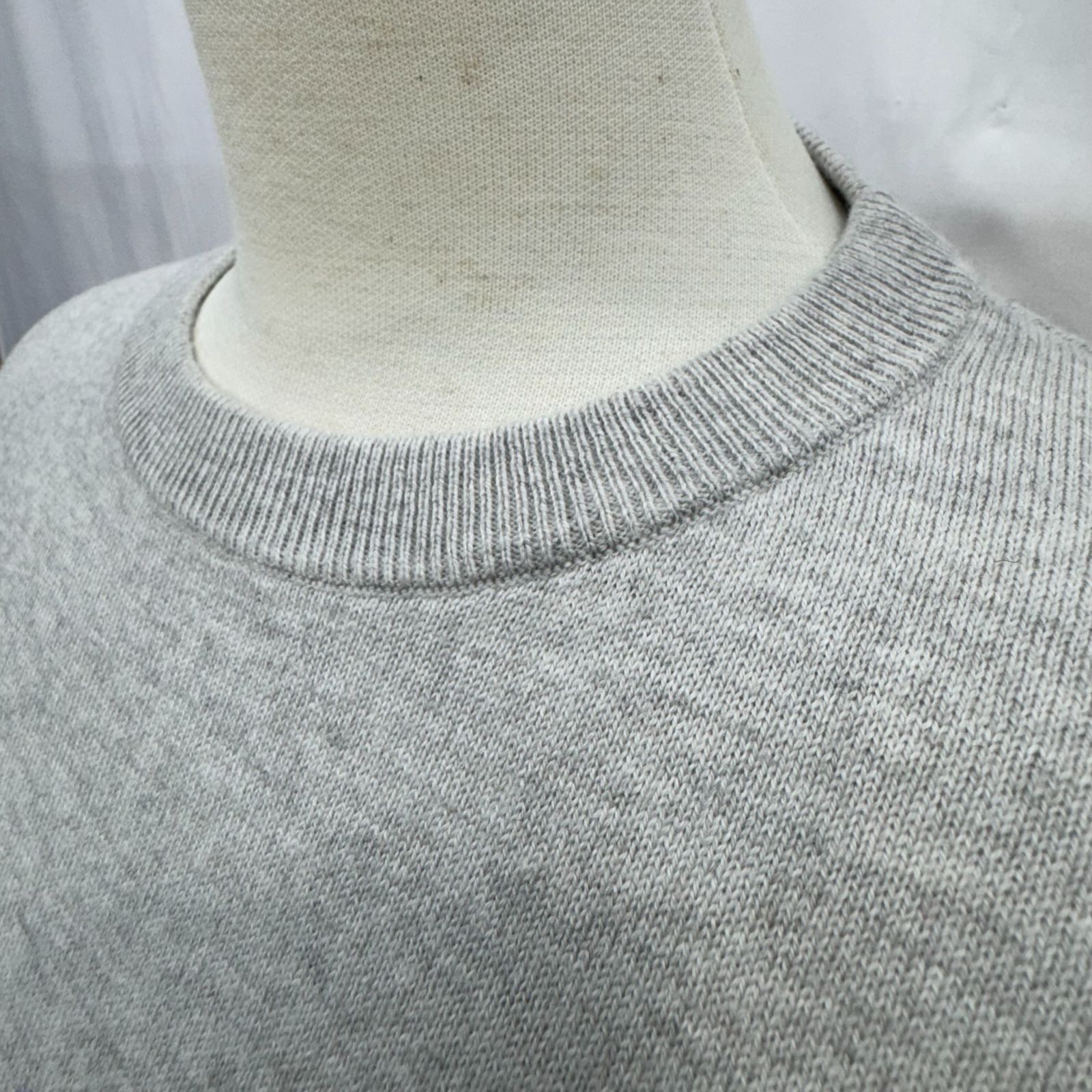 100％本物。 HEALCREEK ヒールクリーク レディース 長袖クルーニット グレー サイズ40 内面的な