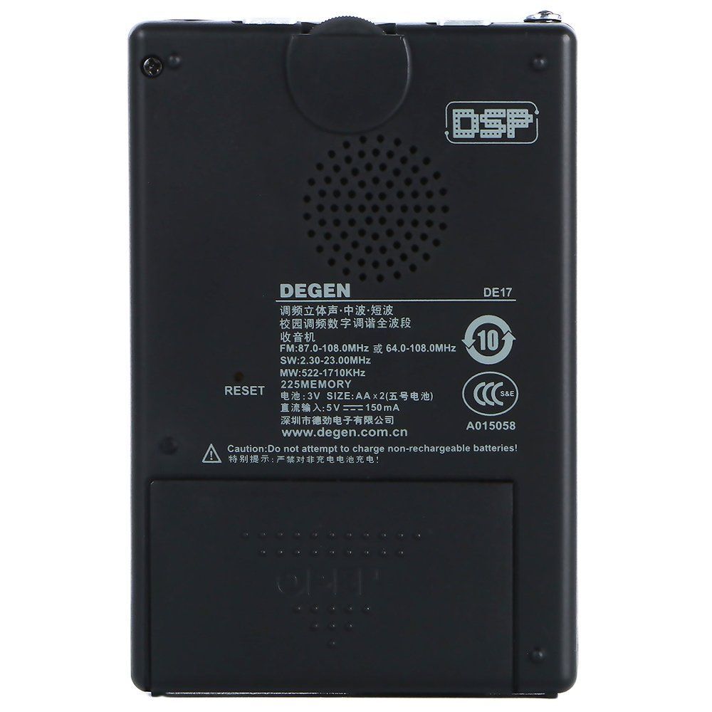 人気商品】DEGEN DE17 デジタルDSP ポケット短波ラジオ ポータブル - メルカリShops