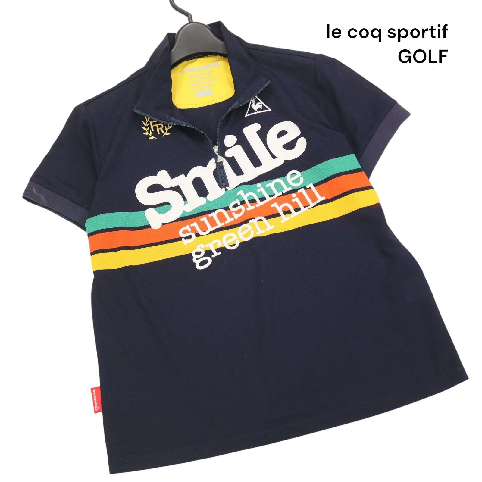 le coq sportif GOLF ルコック ゴルフ 春夏 プリント♪ 半袖