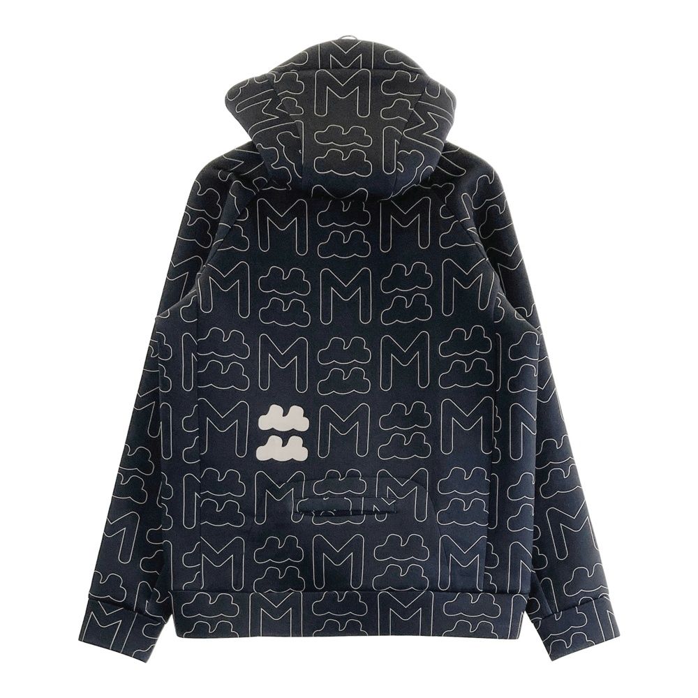 サイズ 6 MUTA MARINE ムータマリン ダンボールニット ジップパーカー 総柄 ブラック系 240101528122 ゴルフウェア メンズ ストスト