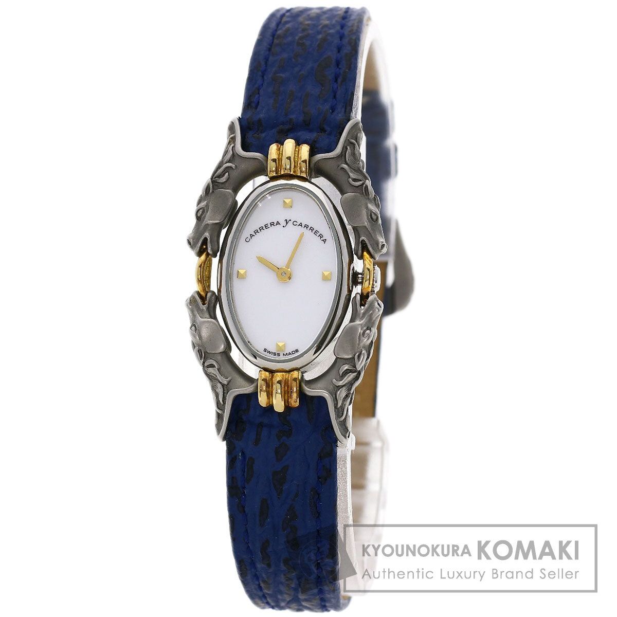 Carrera y Carrera カレライカレラ カバロス 腕時計 SS 革