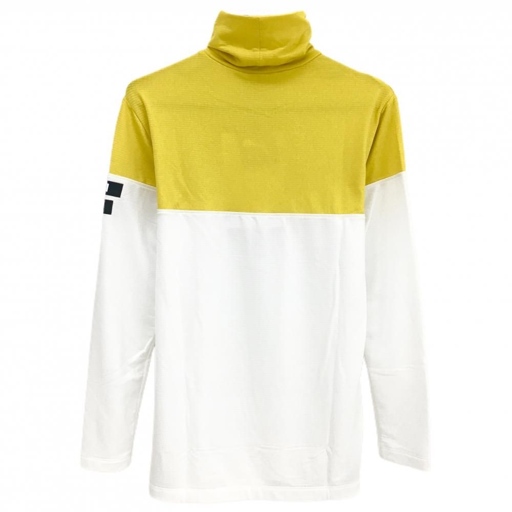 PUMA - 【新品】プーマ 長袖タートルネックシャツ イエロー×白 DRYCELL ストレッチ 裏面凹凸起毛 メンズ M ゴルフウェア PUMA 新品】プーマ 長袖タートルネックシャツ イエロー×白 DRYCELL