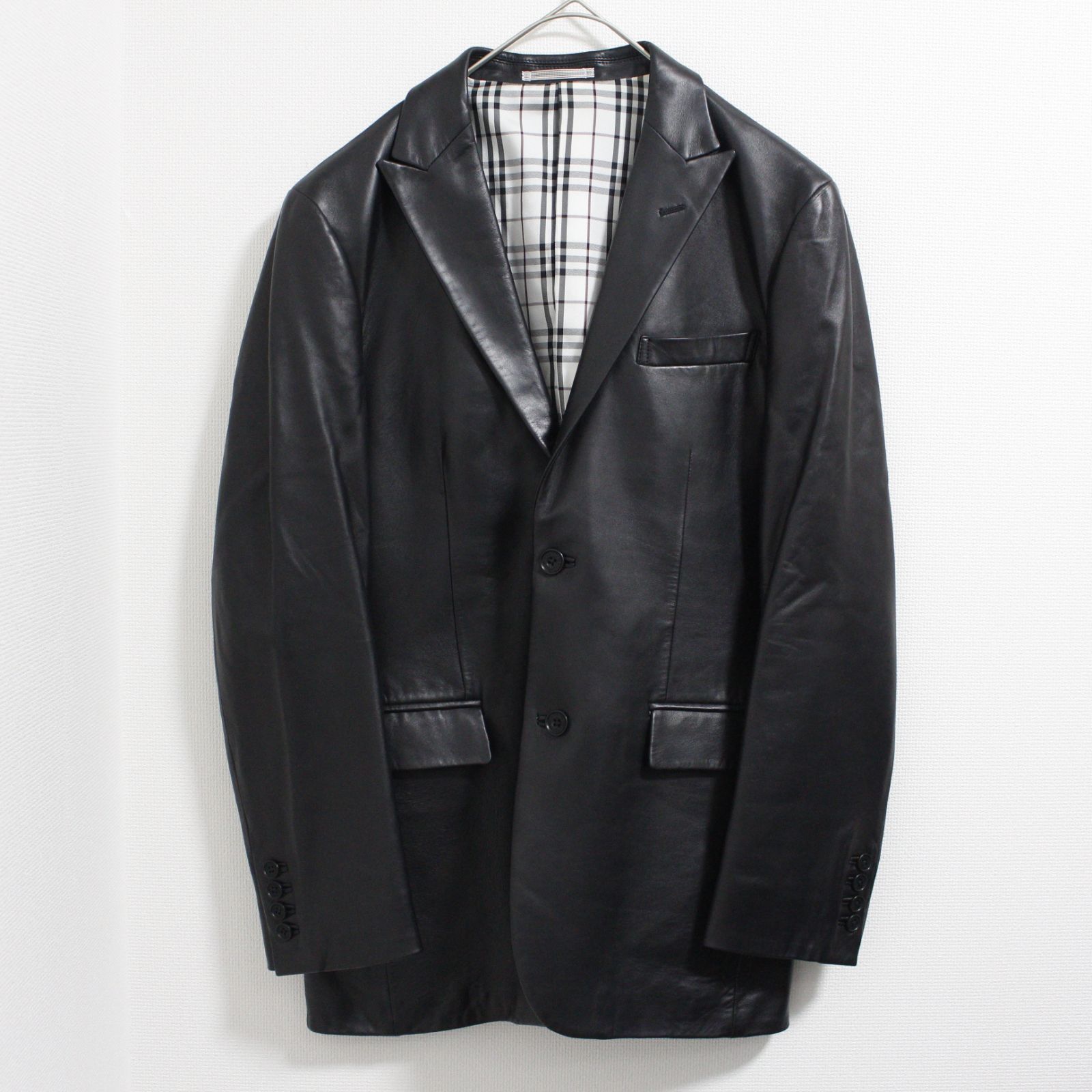 BURBERRY BLACK LABEL バーバリーブラックレーベル レザー 羊皮 