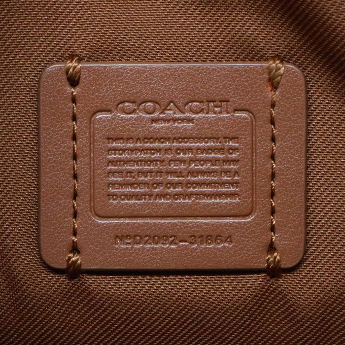 コーチ COACH ノア ポップアップ メッセンジャー ポリッシュド ペブル レザー カラーブロック 31864 ショルダーバッグ クロスボディ 斜め掛け スマホショルダー ショルダーウォレット レディース グレージュ アイボリー 中古 maz23003