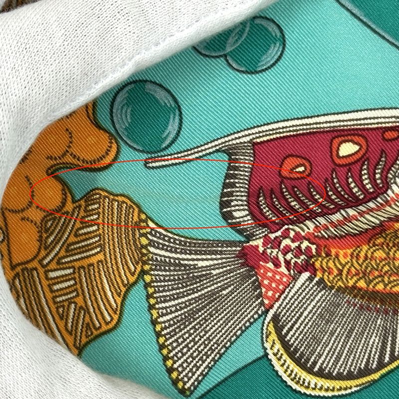 エルメス HERMES スカーフ カレ90 Grands Fonds 深海 レディース
