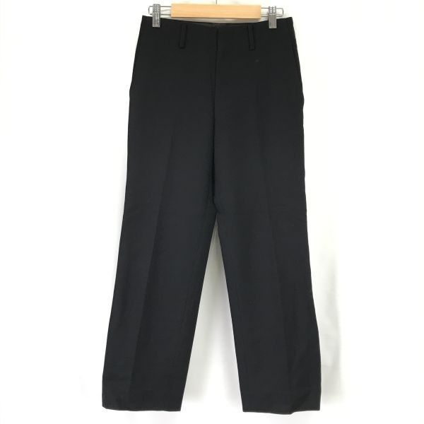 AD2000| JUNYA WATANABE|COMME des GARCONS ウール|ノータックスラックスパンツ レディースS|股下65cm|黒 Pants|Trouser|Made in Japan◆cBH566<sale>